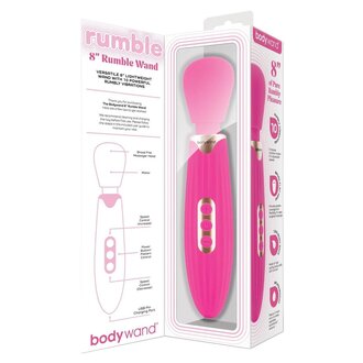 BODYWAND BODYWAND RUMBLE WAND 8" HOT PINK