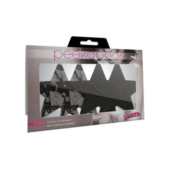 PEEKABOOS SATIN AND LACE STARS PASTIES