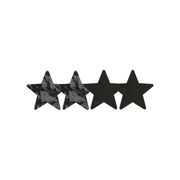 PEEKABOOS SATIN AND LACE STARS PASTIES