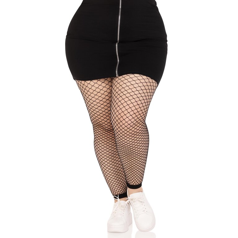 LEG AVENUE INDUSTRIAL NET FOOTLESS TIGHTS PLUS