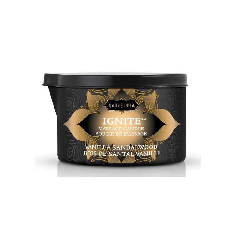 KAMA SUTRA MASSAGE CANDLE VANILLA SANDALWOOD 6 OZ