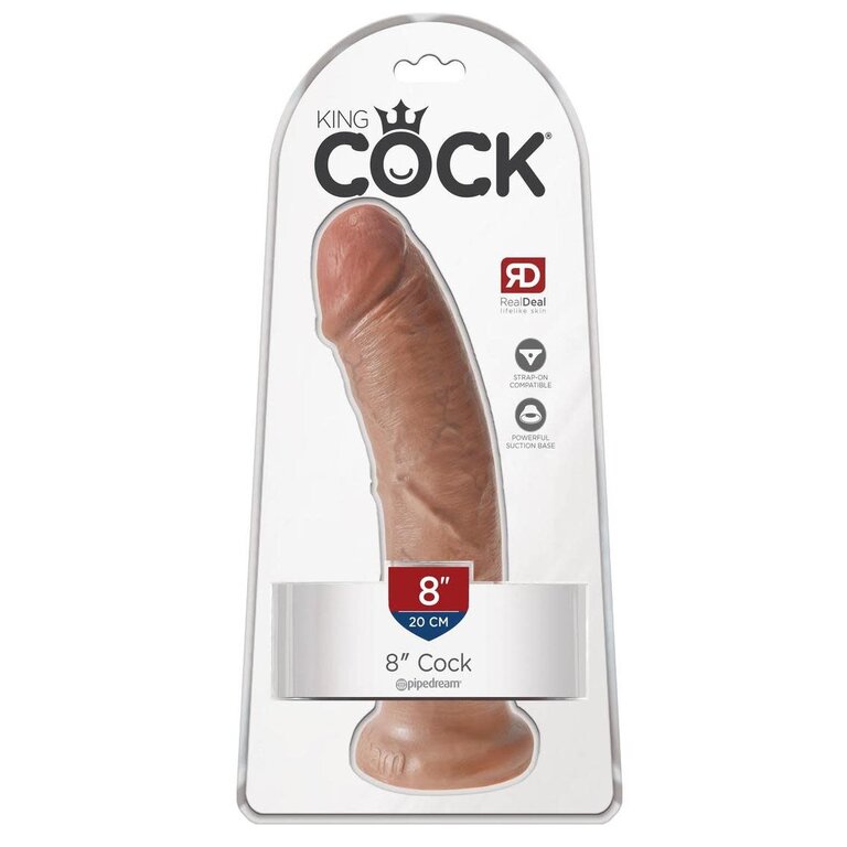 PIPEDREAM KING COCK 8” COCK TAN