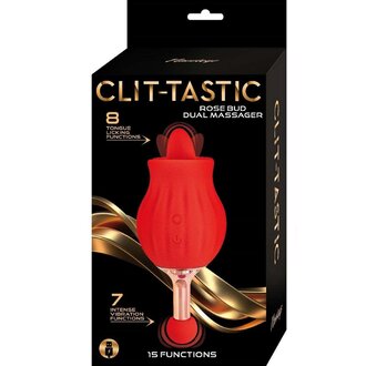 NASS TOYS CLIT-TASTIC ROSE BUD RECHARGEABLE STIMULATOR