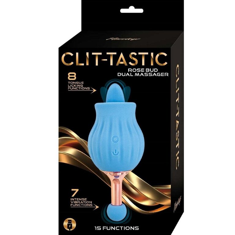 NASS TOYS CLIT-TASTIC ROSE BUD RECHARGEABLE STIMULATOR