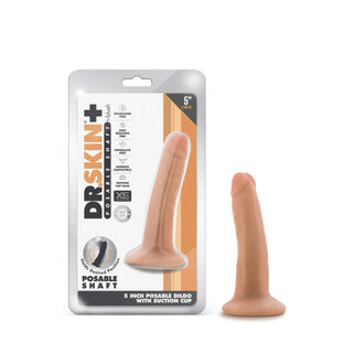 BLUSH NOVELTIES DR SKIN PLUS 5IN POSEABLE DILDO VANILLA