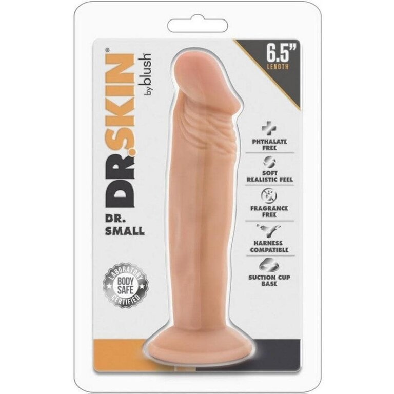 BLUSH NOVELTIES DR SKIN DR SMALL 6.5IN DILDO VANILLA