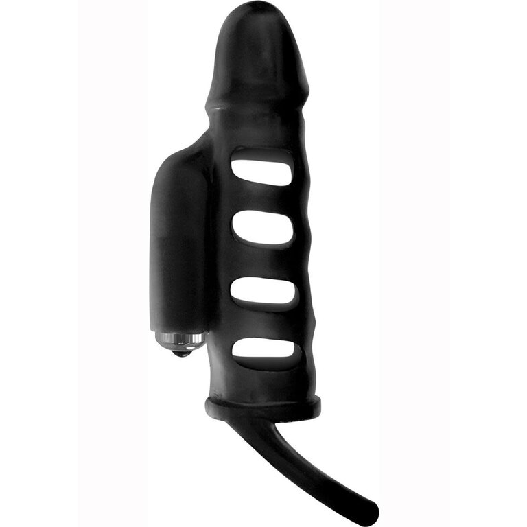 HOTT PRODUCTS RAM ROD PENIS EXTENSION SLEEVE W/ POWER BULLET