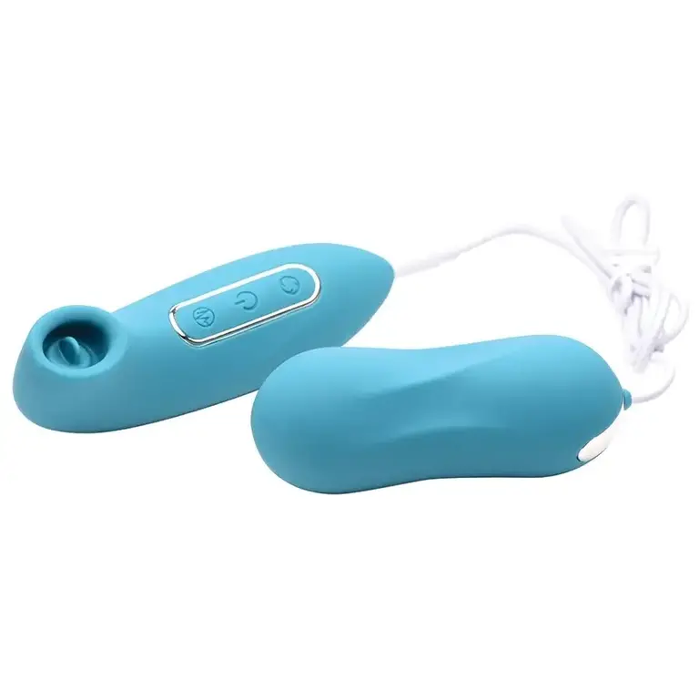 XR BRANDS VIBE CLIT STIMULATOR ENTWINED THUMPING EGG & LIC