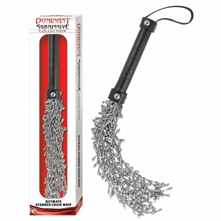 NASS TOYS DOMINANT SUBMISSIVE ULTIMATE STUDDED CHAIN WHIP