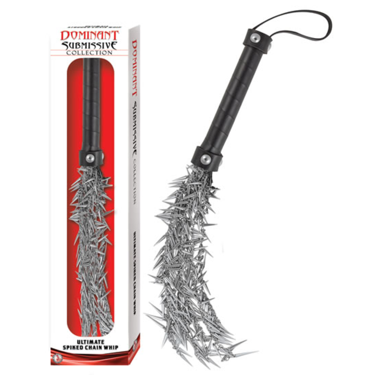 NASS TOYS SPIKED CHAIN WHIP W HANDLE