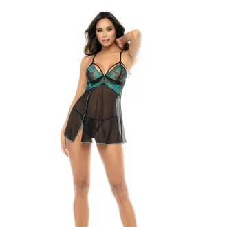 MAPALE TWO TONE LACE BABYDOLL