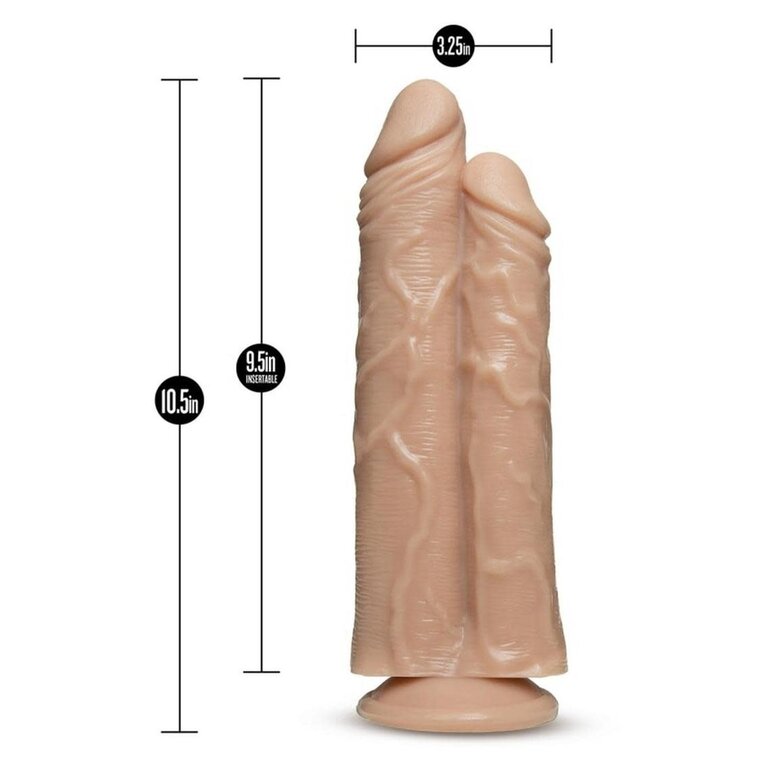 BLUSH NOVELTIES DR SKIN DR DOUBLE STUFFED VANILLA 10.5