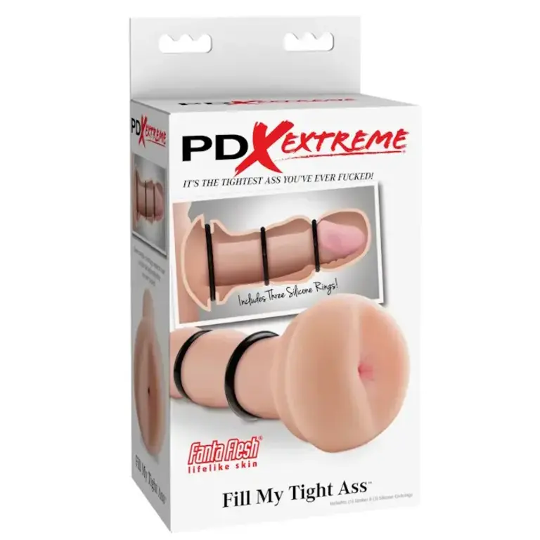 PIPEDREAM STROKER LIGHT/BLACK PDX EXTREME FILL MY TIGHT ASS