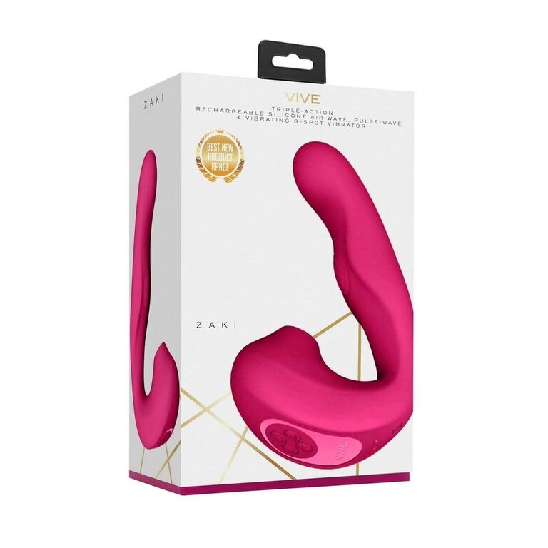 SHOTS AMERICA ZAKI AIR WAVE & PULSE WAVE & GSPOT VIBRATOR