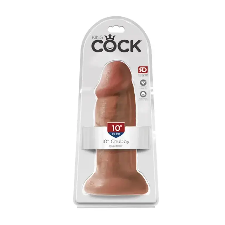 PIPEDREAM DILDO CHUBBY 10" TAN KING COCK