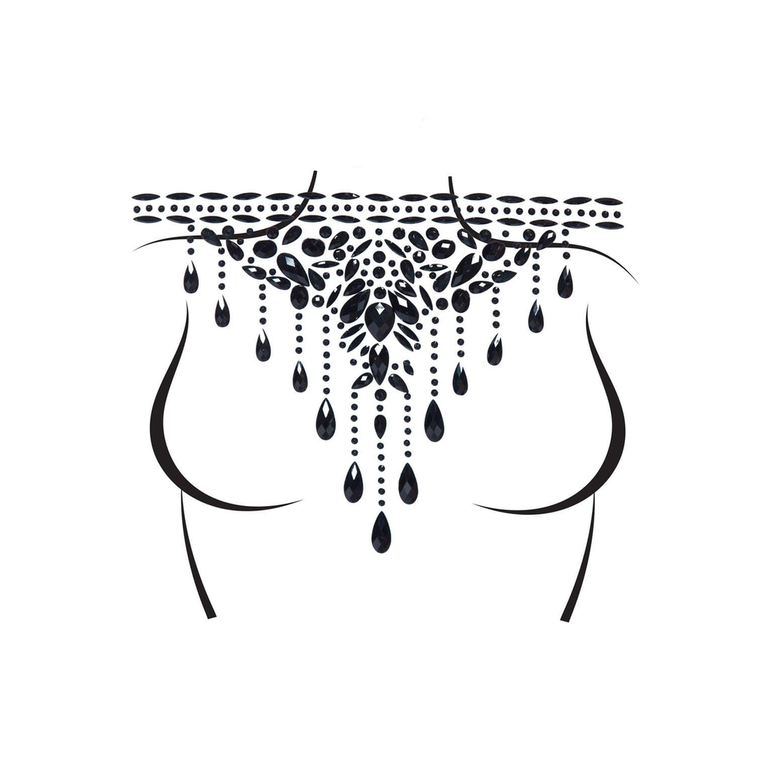 LEG AVENUE MASQUERADE CHOKER RHINESTONE STICK-ON