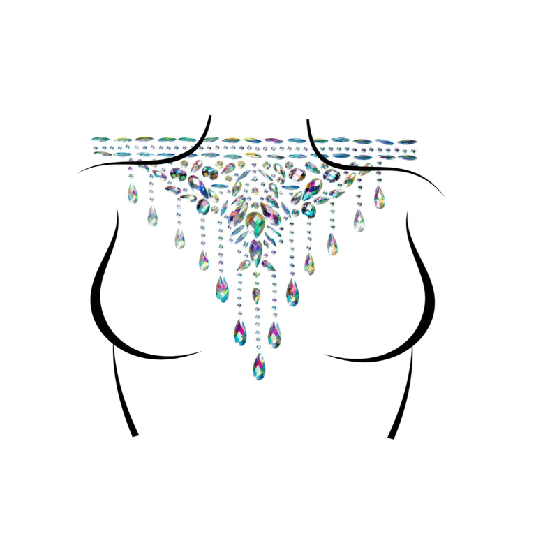 LEG AVENUE MASQUERADE CHOKER RHINESTONE STICK-ON