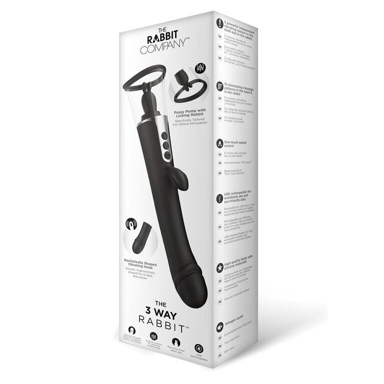 RABBIT CO. TRC THE 3 WAY RABBIT- BLACK