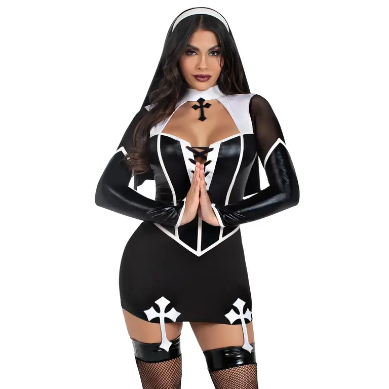 LEG AVENUE HOLY HOTTIE NUN COSTUME