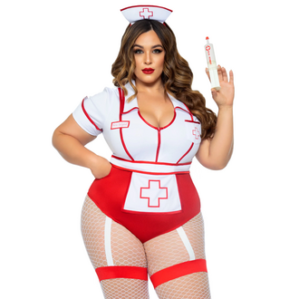 LEG AVENUE PLUS NURSE FEELGOOD SEXY COSTUME 1X-2X