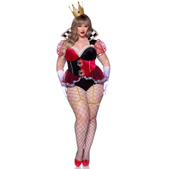 LEG AVENUE PLUS RAVISHING RED QUEEN COSTUME