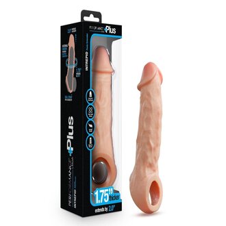 BLUSH NOVELTIES PERFORMANCE PLUS INTREPID SILICONE PENIS XTENER 2IN-VNL