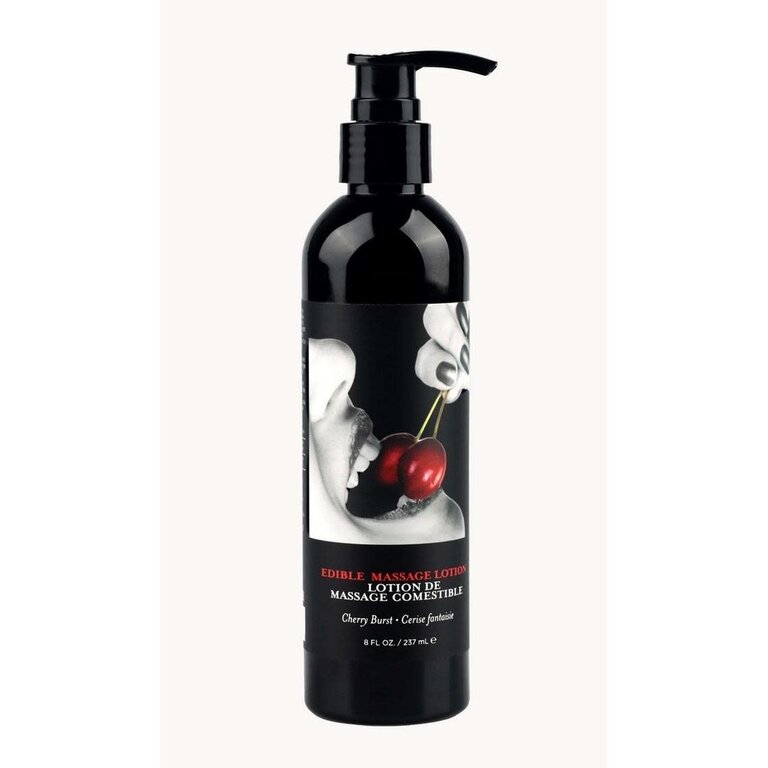 EARTHLY BODY EDIBLE MASSAGE LOTION CHERRY 8OZ