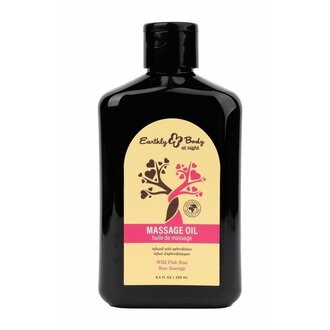 EARTHLY BODY HEMP SEED BY NIGHT MASSAGE OIL APHRODISIAC COLLECTION WILD PINK ROSE 8OZ