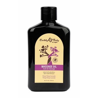 EARTHLY BODY HEMP SEED BY NIGHT MASSAGE OIL APHRODISIAC COLLECTION YLANG YLANG LAVENDER 8OZ