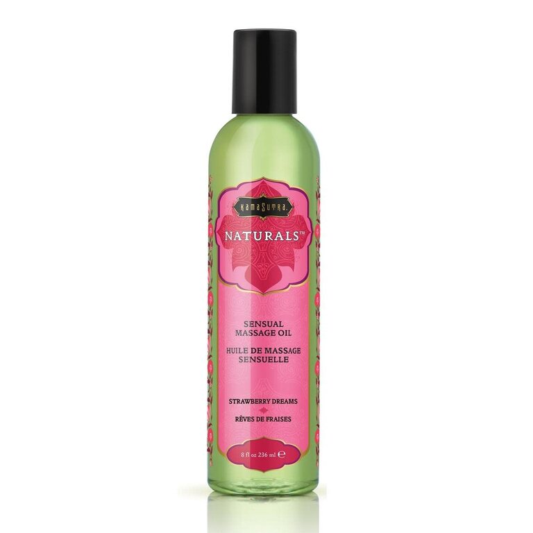 KAMA SUTRA NATURALS MASSAGE OIL STRAWBERRY 8 OZ