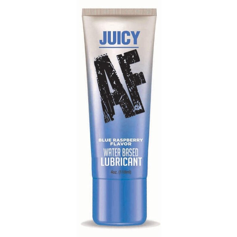 LITTLE GENIE JUICY AF LUBE BLUE RASPBERRY 4 OZ