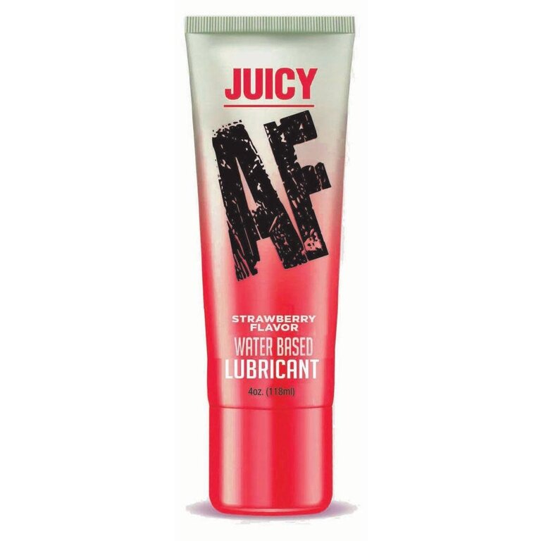 LITTLE GENIE JUICY AF LUBE STRAWBERRY 4 OZ