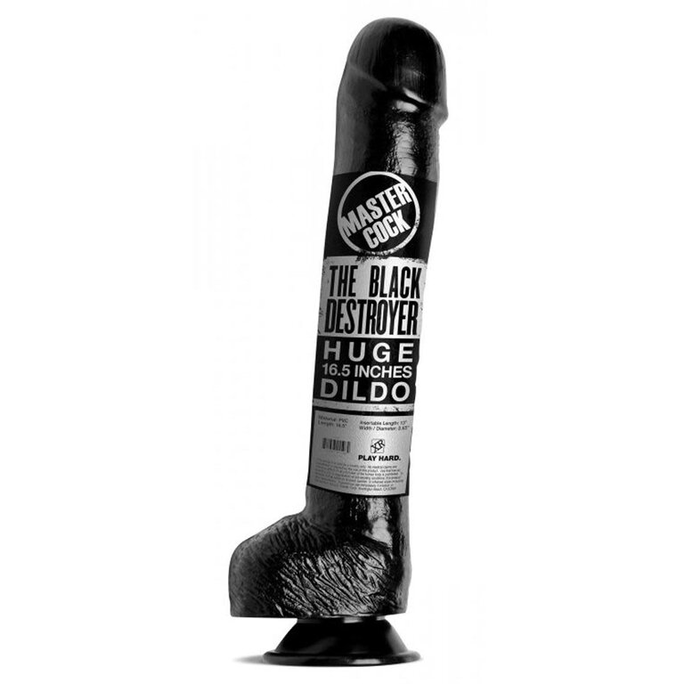 XR BRANDS THE BLACK DESTROYER 17IN DILDO