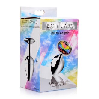 XR BRANDS BOOTY SPARK RAINBOW PRISM PLUG