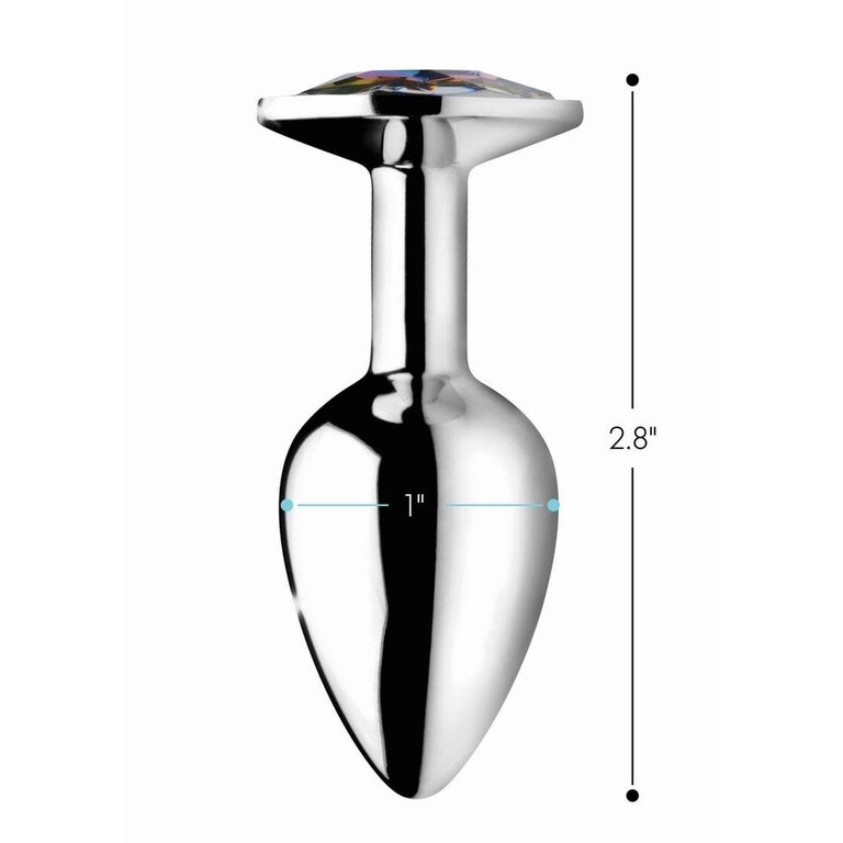 XR BRANDS BOOTY SPARK RAINBOW PRISM PLUG