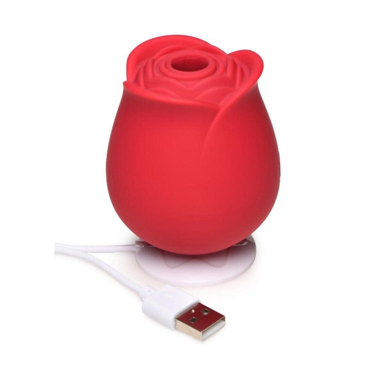 XR BRANDS Bloomgasm The Perfect Rose Rechargeable Silicone Clitoral Stimulator
