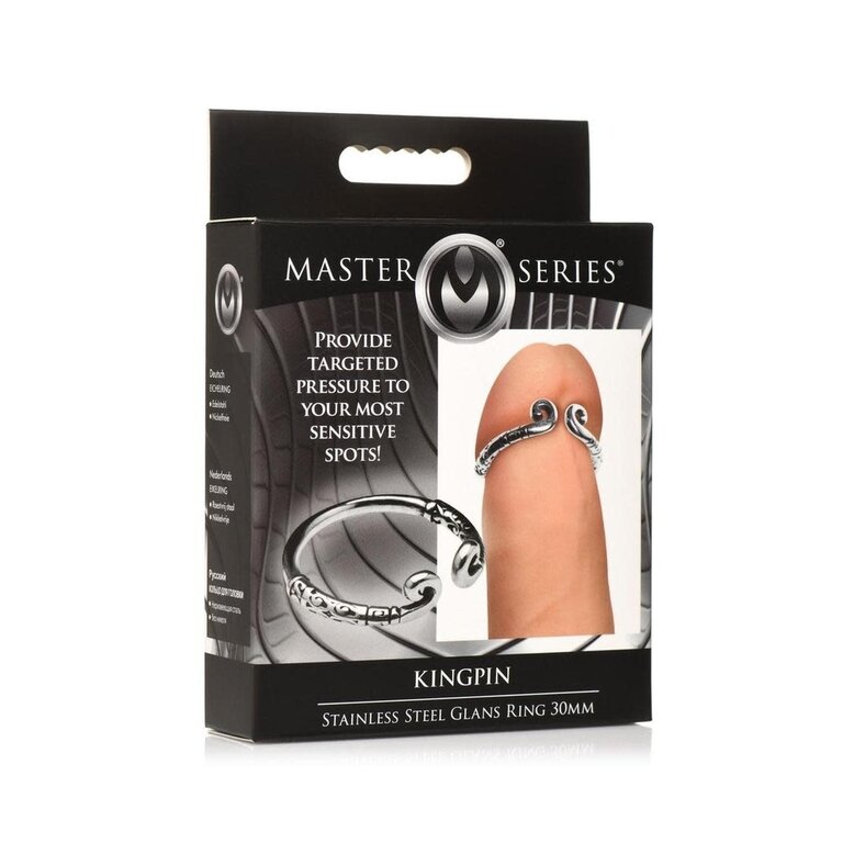 XR BRANDS KINGPIN STAINLESS STEEL GLANS RING