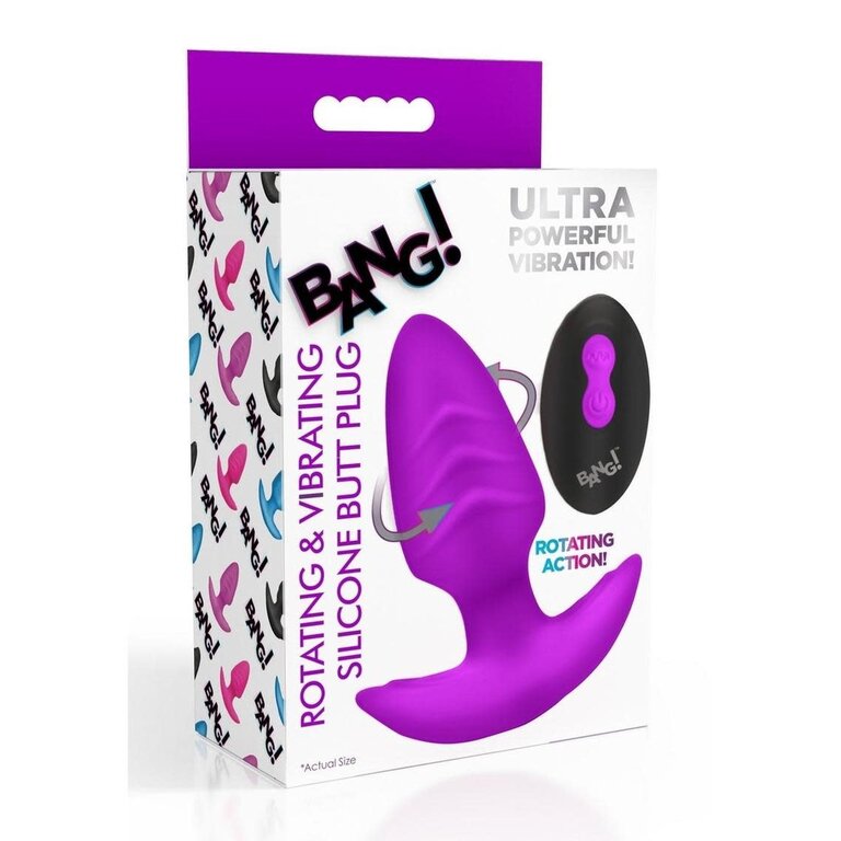 XR BRANDS BANG! ROTATING VIBE SILICONE PLUG