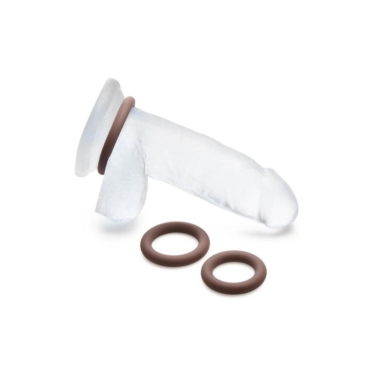 JOCK JOCK DISCRETE SILICONE COCK RIGNG SET CHOCO