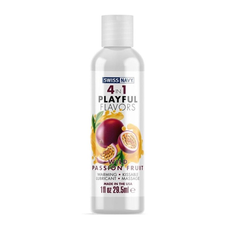 SWISS NAVY 4 IN 1  FLAVORS WILD PASSION FRUIT 1OZ