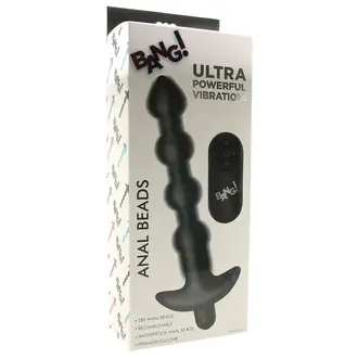 XR BRANDS BANG! VIBRATING SILICONE ANAL BEADS & REMOTE