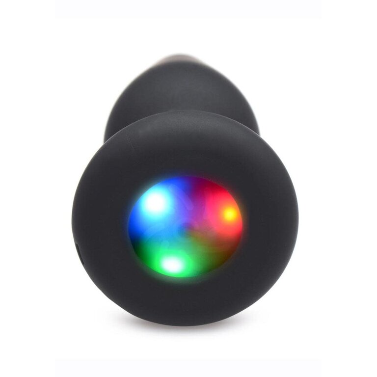 XR BRANDS BOOTY SPARKS SILICONE LIGHT-UP ANAL PLUG SMALL