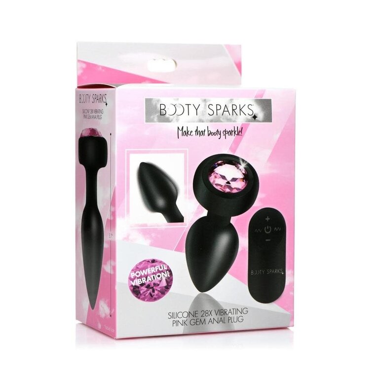 XR BRANDS BOOTY SPARKS 28X GEM PLUG W/ CONTROL