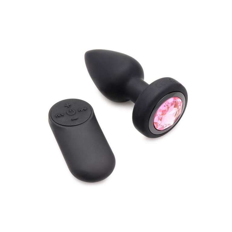 XR BRANDS BOOTY SPARKS 28X GEM PLUG W/ CONTROL