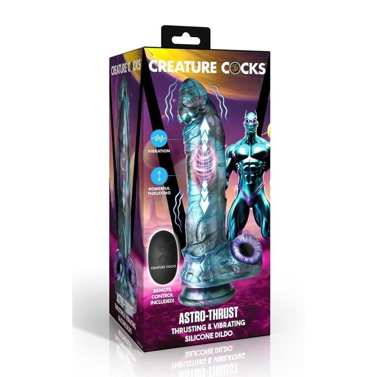 XR BRANDS CREATURE COCKS ASTRO VIBRATING DILDO
