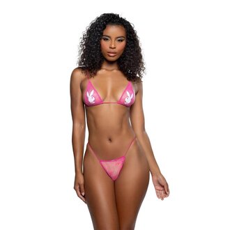 ROMA PLAYBOY DUELING BUNNY BIKINI PNK