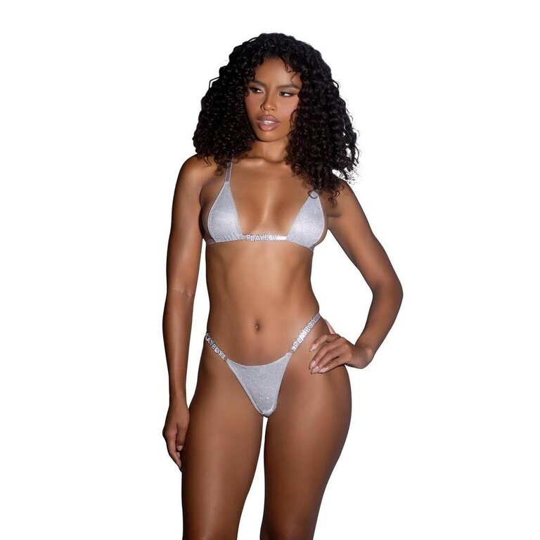 ROMA PLAYBOY TWILIGHT SHIMMER BIKINI SILVER