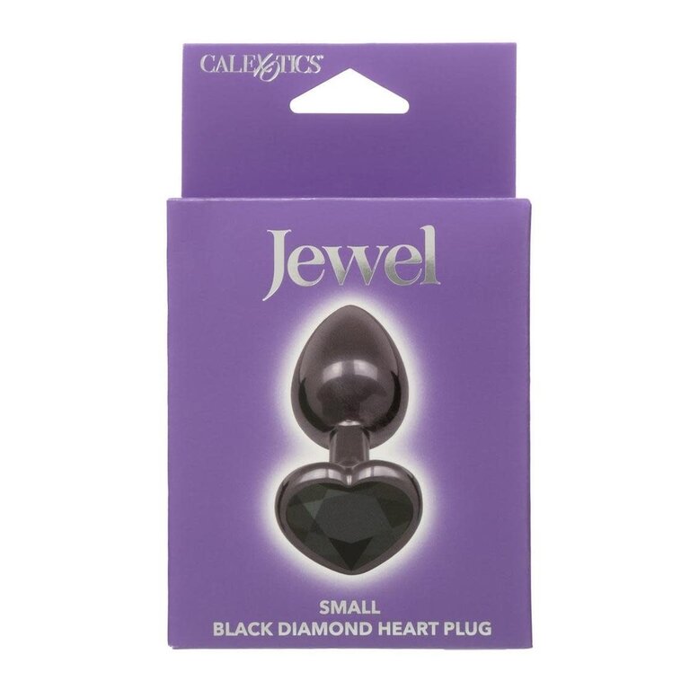 CALIFORNIA EXOTIC JEWEL SMALL DIAMOND HEART PLUG - BLACK