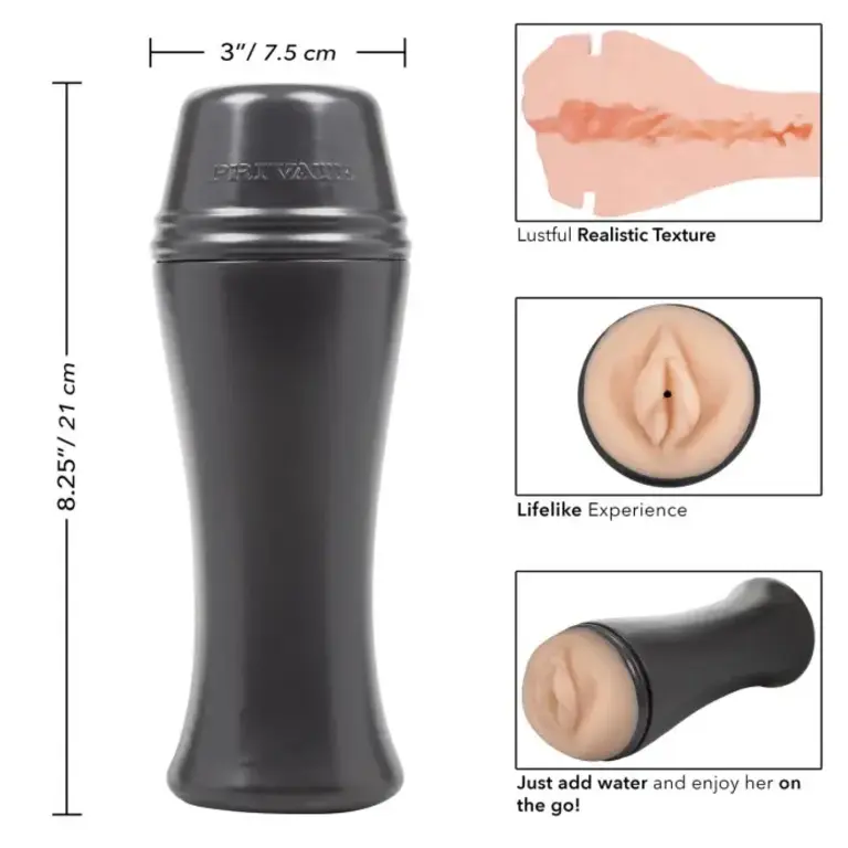 CALIFORNIA EXOTIC PRIVATE SELF LUBRICATING WET KITTEN TO GO STROKER