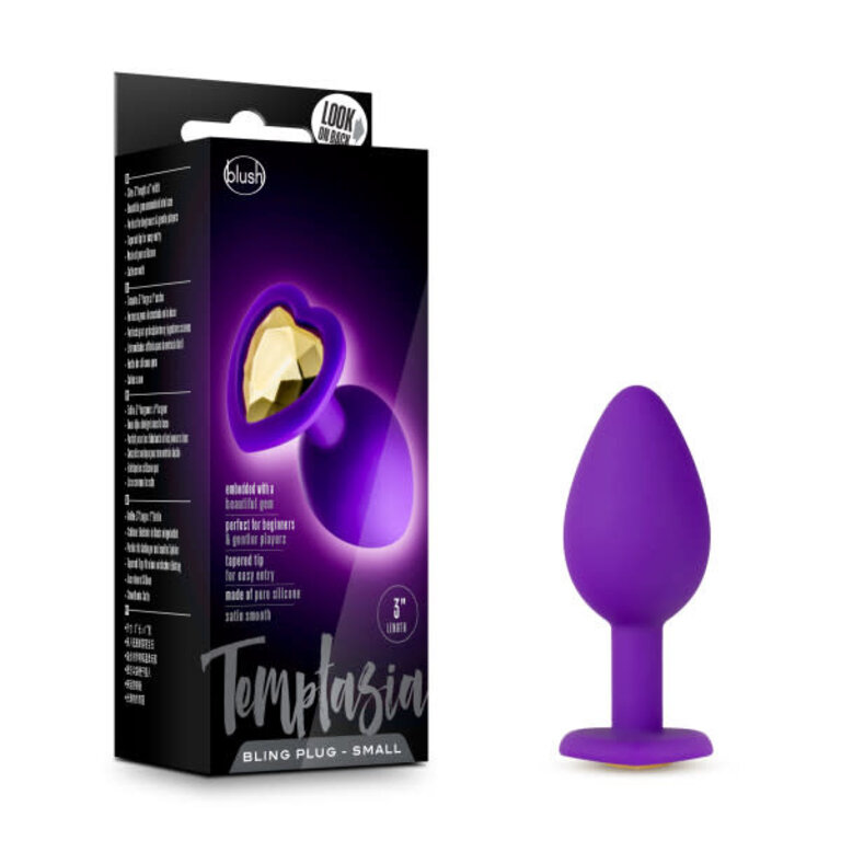 BLUSH NOVELTIES TEMPTASIA BLING PLUG SMALL PURPLE